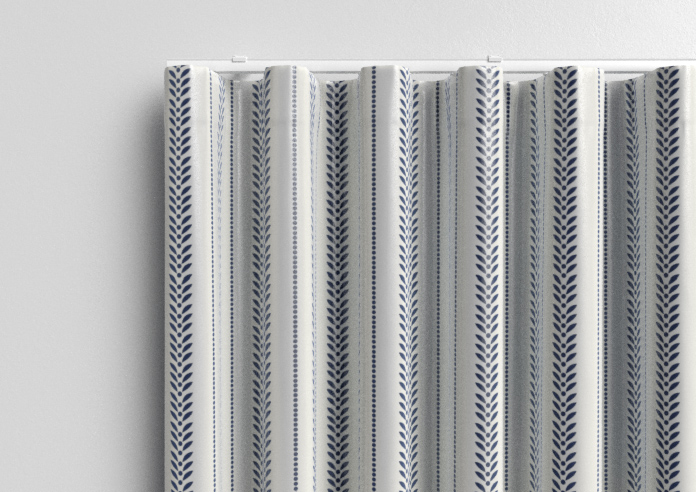 Laurel Stripe, Navy - Made to Measure Curtains - Image 13